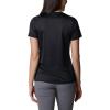 Columbia Womens Hike Short Sleeve V NeckHiking Shirt(Black)