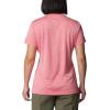 Columbia Womens Hike Short Sleeve V NeckHiking Shirt(Juicy Heather)