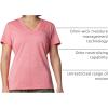 Columbia Womens Hike Short Sleeve V NeckHiking Shirt(Juicy Heather)