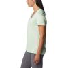 Columbia Womens Hike Short Sleeve V NeckHiking Shirt(Key West/Heather)