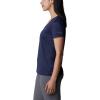 Columbia Womens Hike Short Sleeve V NeckHiking Shirt(Nocturnal)