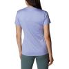 Columbia Womens Hike Short Sleeve V NeckHiking Shirt(Serenity Heather)