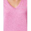 Columbia Womens Hike Short Sleeve V NeckHiking Shirt(Wild Fuchsia Heather)
