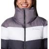 Columbia Womens Puffect II Colorblock Jacket(Black/White/City Grey)