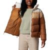 Columbia Womens Puffect II Colorblock Jacket(Camel Brown/Canoe/Chalk)