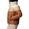 Columbia Womens Puffect II Colorblock Jacket(Camel Brown/Canoe/Chalk)