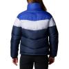 Columbia Womens Puffect II Colorblock Jacket(Collegiate Navy/Snowdrift/Clematis Blue)