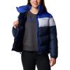 Columbia Womens Puffect II Colorblock Jacket(Collegiate Navy/Snowdrift/Clematis Blue)