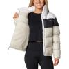 Columbia Womens Puffect II Colorblock Jacket(Dark Stone/Black/White)