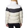 Columbia Womens Puffect II Colorblock Jacket(Dark Stone/Black/White)