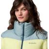 Columbia Womens Puffect II Colorblock Jacket(Everblue/Citron Haze/Crushed Blue)
