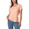 Columbia Womens Sun Trek™ Ss Tee(Apricot Fizz Heather)