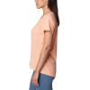 Columbia Womens Sun Trek™ Ss Tee(Apricot Fizz Heather)