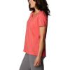 Columbia Womens Sun Trek™ Ss Tee(Red Hibiscus Heather)