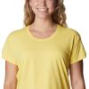 Columbia Womens Sun Trek™ Ss Tee(Sun Glow Heather)