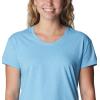 Columbia Womens Sun Trek™ Ss Tee(Vista Blue Heather)