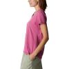 Columbia Womens Sun Trek™ Ss Tee(Wild Fuchsia Heather)