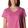 Columbia Womens Sun Trek™ Ss Tee(Wild Fuchsia Heather)