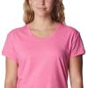 Columbia Womens Sun Trek™ Ss Tee(Wild Geranium Heather)