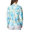 Columbia Women’s Super Tidal Tee Long Sleeve(Blue Macaw Philo Palms)