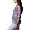 Columbia Women’s Super Tidal Tee Long Sleeve(Collegiate Navy Batik Floral Print)