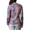 Columbia Women’s Super Tidal Tee Long Sleeve(Collegiate Navy Batik Floral Print)