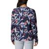 Columbia Women’s Super Tidal Tee Long Sleeve(Collegiate Navy Hidden Paradise)