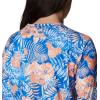 Columbia Women’s Super Tidal Tee Long Sleeve(Harbor Blue Batik Floral Print)