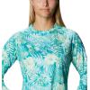 Columbia Women’s Super Tidal Tee Long Sleeve(Tropic Water Batik Floral Print)
