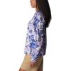Columbia Women’s Super Tidal Tee Long Sleeve(Violet Sea Philo Palms)