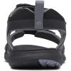 Columbia mens 2 Strap All Terrain Sport Sandal(Black/Titanium Grey Steel)