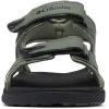 Columbia mens 2 Strap All Terrain Sport Sandal(Gravel/Black)