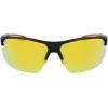 Columbia mens Barlow Basin Rectangular Sunglasses(Matte Black/Orange)