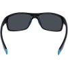 Columbia mens Burr Rectangular Sunglasses(Shiny Black & Blue/Blue Mirror)