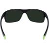 Columbia mens Burr Rectangular Sunglasses(Shiny Black & Green/Green Mirror)