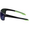 Columbia mens Burr Rectangular Sunglasses(Shiny Black & Green/Green Mirror)