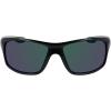 Columbia mens Burr Rectangular Sunglasses(Shiny Black & Green/Green Mirror)