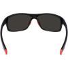 Columbia mens Burr Rectangular Sunglasses(Shiny Black & Red/Orange Revo)