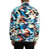 Columbia mens Helvetia Ii Printed Half Snap Fleece(Compass Blue Reflections)