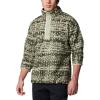 Columbia mens Helvetia Ii Printed Half Snap Fleece(Greenscape Stippled Stripe)