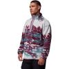 Columbia mens Helvetia Ii Printed Half Snap Fleece(Rich Wine Sisters)