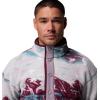 Columbia mens Helvetia Ii Printed Half Snap Fleece(Rich Wine Sisters)