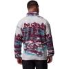 Columbia mens Helvetia Ii Printed Half Snap Fleece(Rich Wine Sisters)