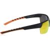 Columbia mens Peak Racer Rectangular Sunglasses(Matte Black/Orange Polarized)