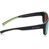 Columbia mens Penns Creek Rectangular Sunglasses(Matte Black/Yellow)