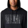 Columbia mens Pfg Fish Flag II Hoodie(Black/City Grey Canada)