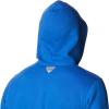 Columbia mens Pfg Fish Flag II Hoodie(Blue Macaw/Gulf Stream Usa)
