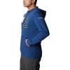 Columbia mens Pfg Fish Flag II Hoodie(Carbon/Cypress Bass Lures)
