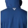 Columbia mens Pfg Fish Flag II Hoodie(Carbon/Cypress Bass Lures)