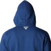 Columbia mens Pfg Fish Flag II Hoodie(Carbon/Island Orange Trout Flies)